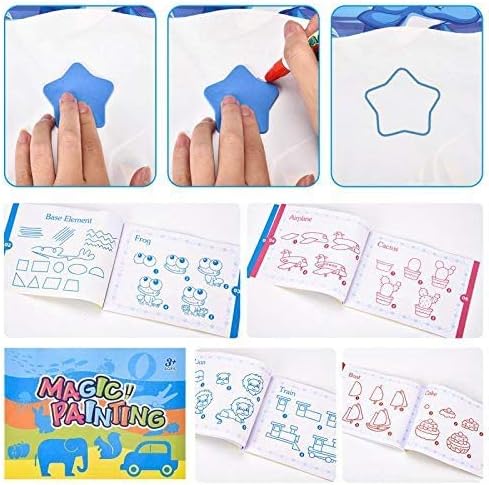 ALLCELE Aqua Wasser Doodle Matte ab 1 2 3 4 5 6 Jahre alt Junge Mädchen, Magic Doodle Malmatte 100 * 70cm XL Drawing Painting Matte für Kinder Baby Toddler